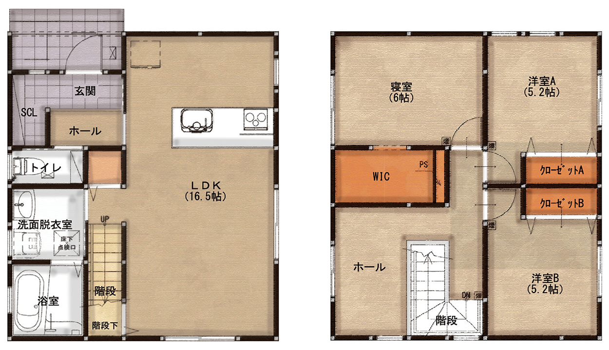 家族の暮らしに寄り添った間取り