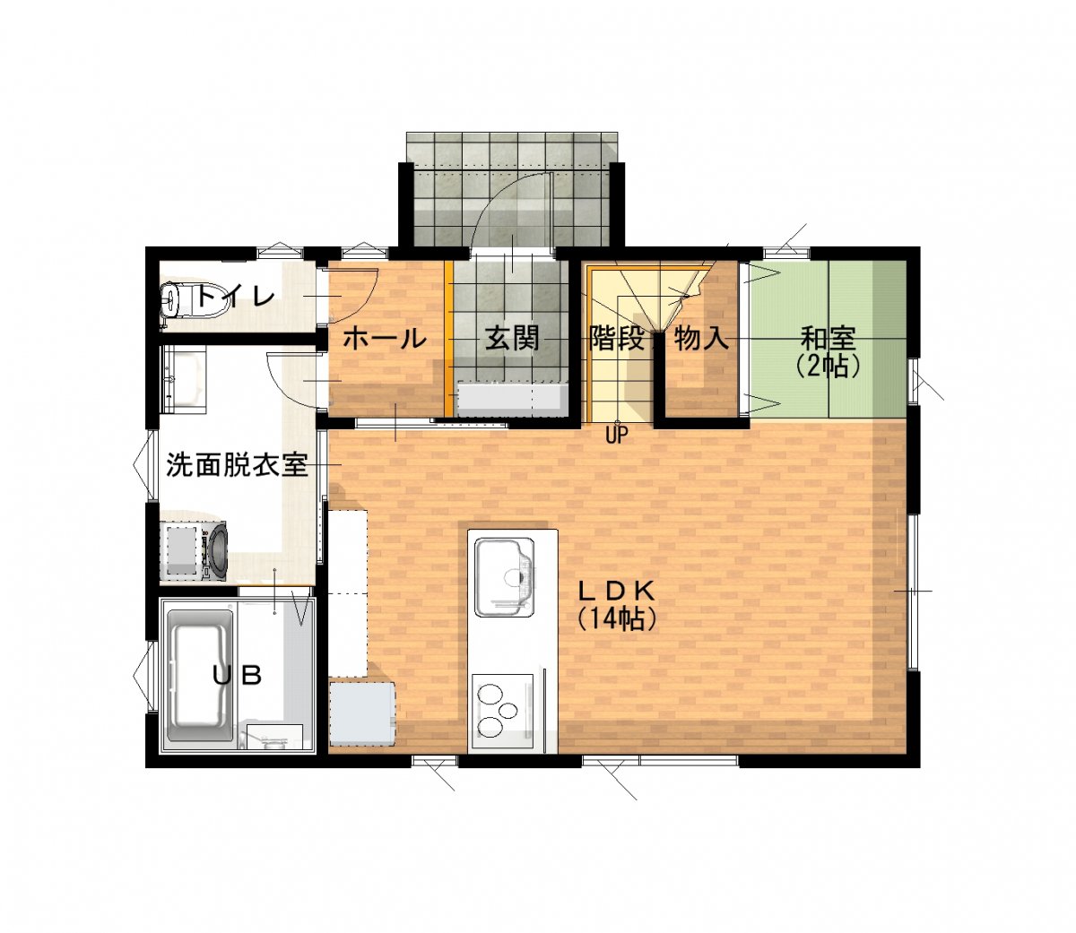 1F間取図