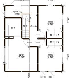 1階間取図
