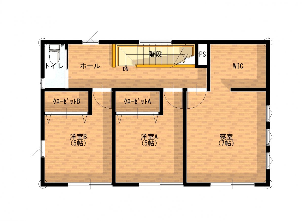 2階間取図
