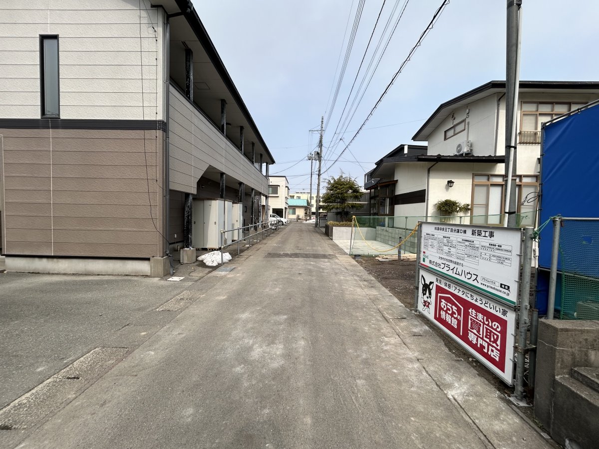 前面道路は幅員は約4.0mあります！