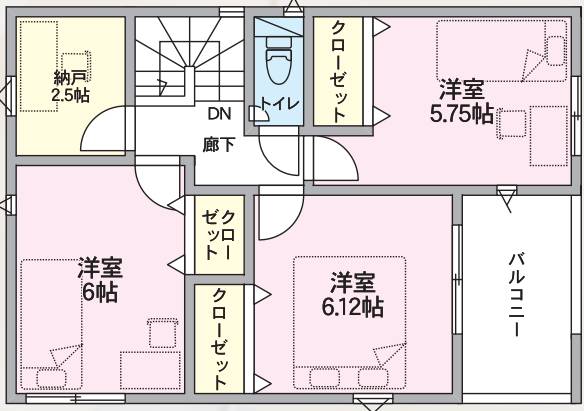 2階間取図