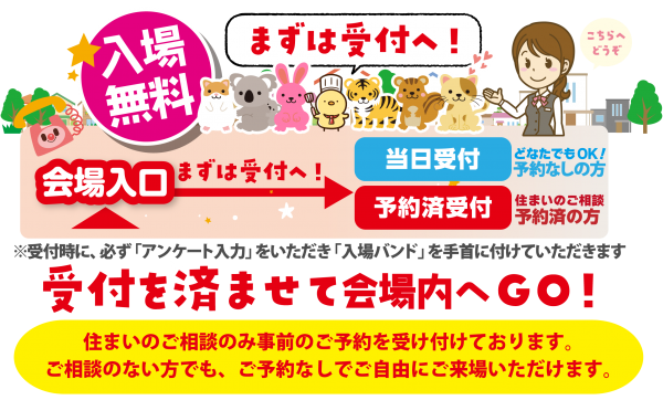 ■住まいのご相談がなくても入場可能!